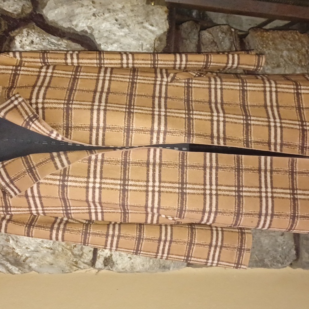 Elegant Lightweight Plaid Women Long Cardigan